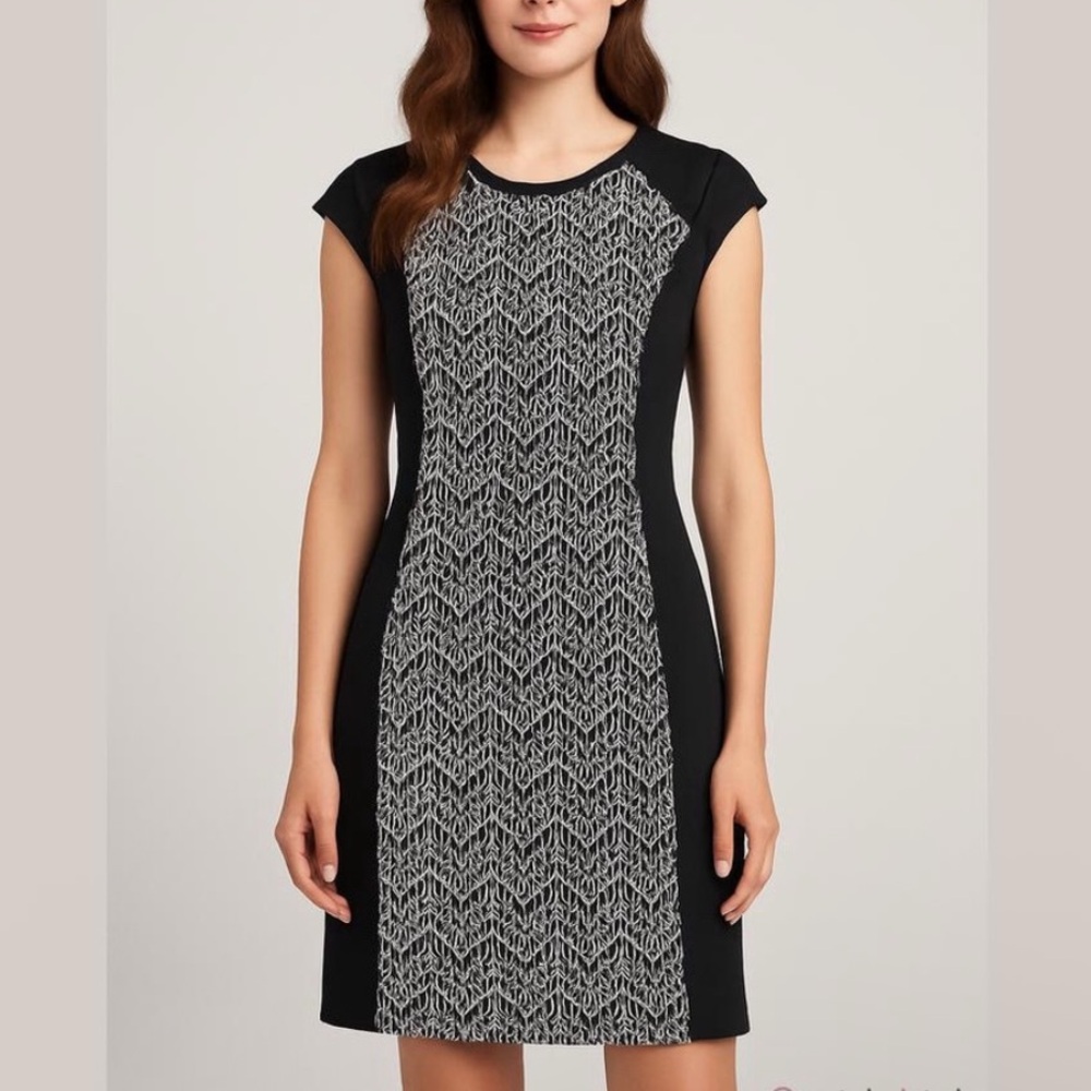TITLE NINE Women Small Gidget Stretch‎ Mini Dress Athletic Stretch Geometric